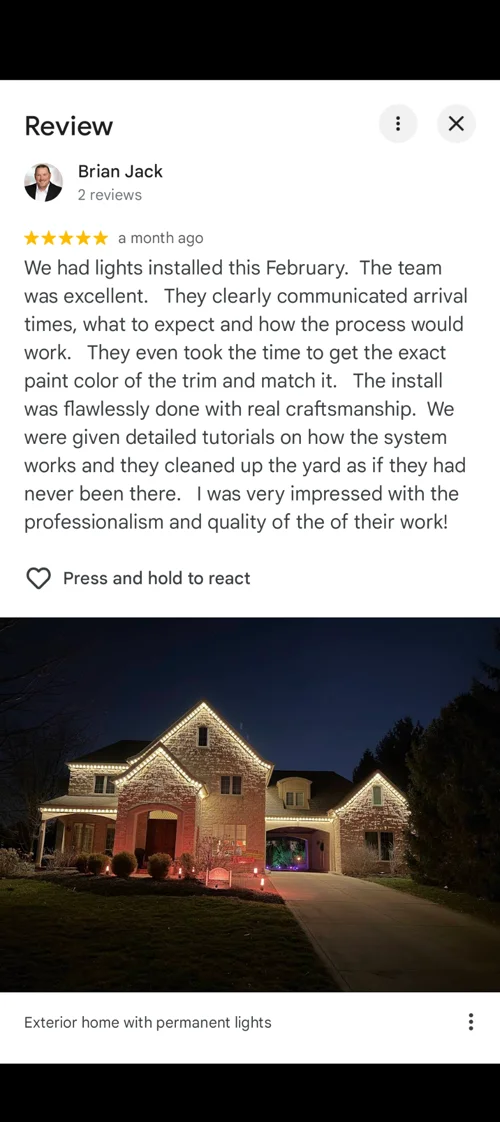 5-star Google review from Brian Jack
